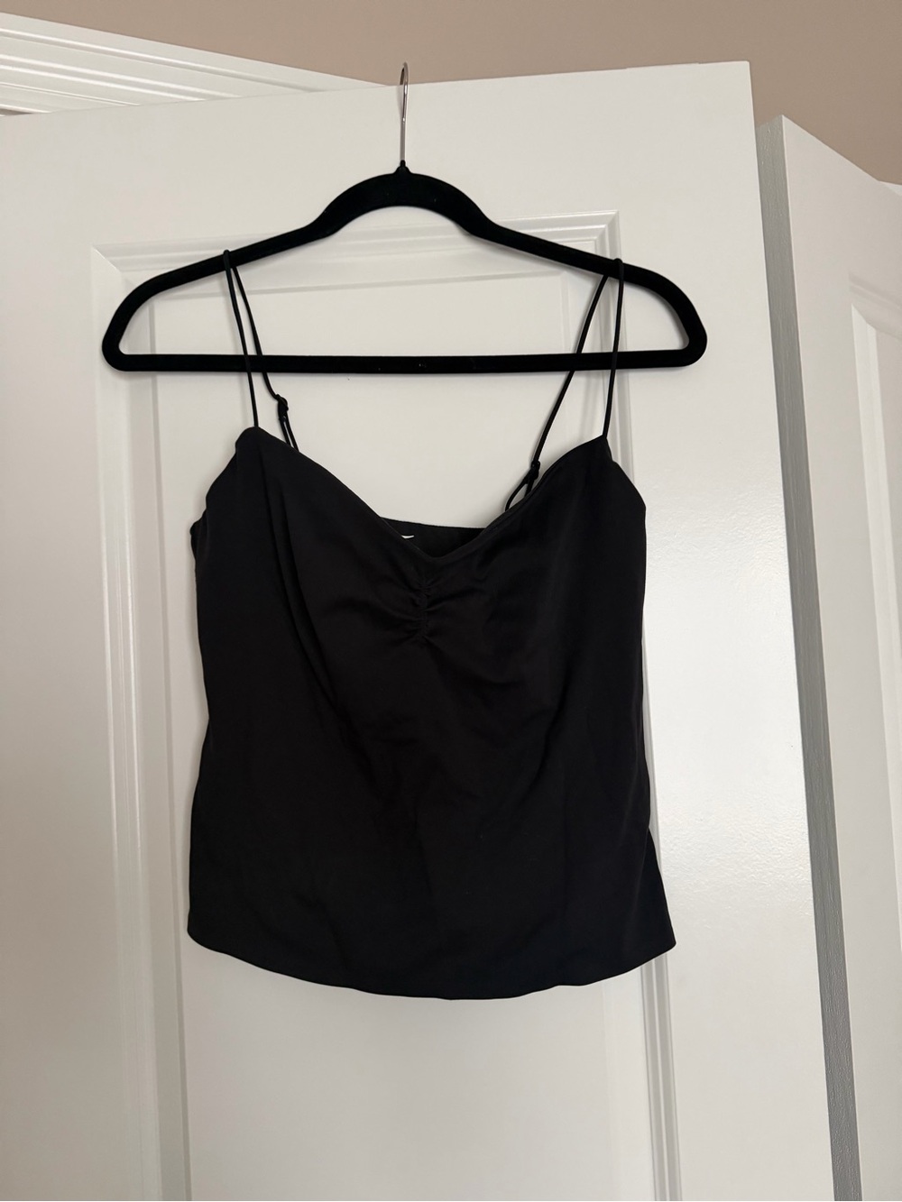 SKIMS Black Spaghetti Strap Cami
